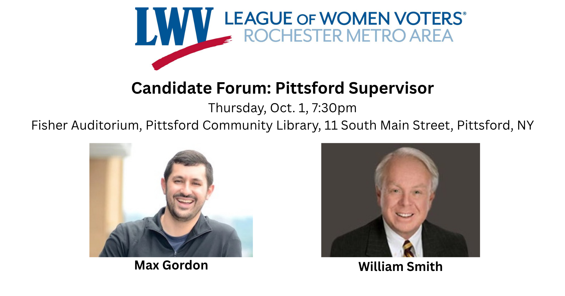 Candidate Forum: Pittsford Supervisor